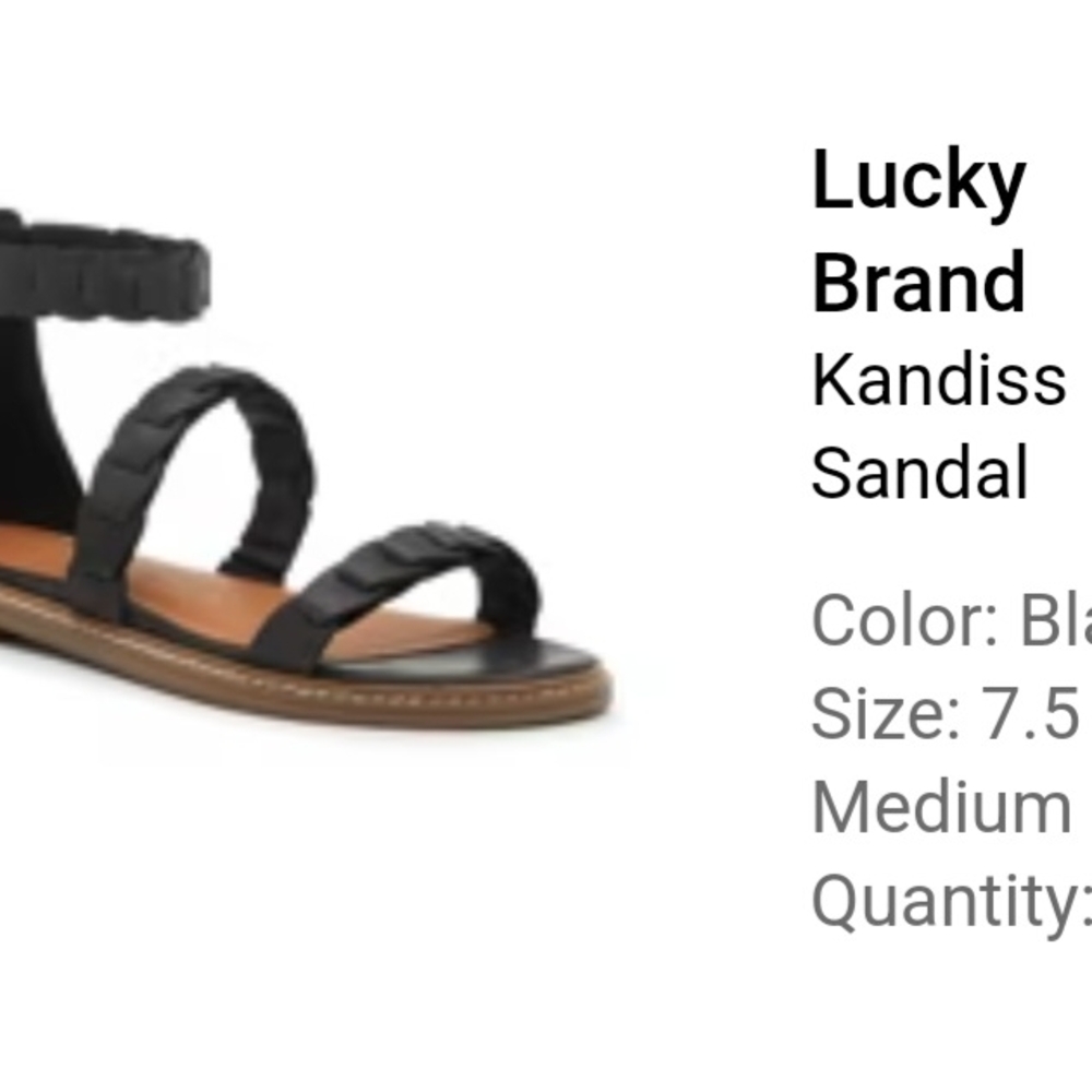 Lucky Brand Black Sandals